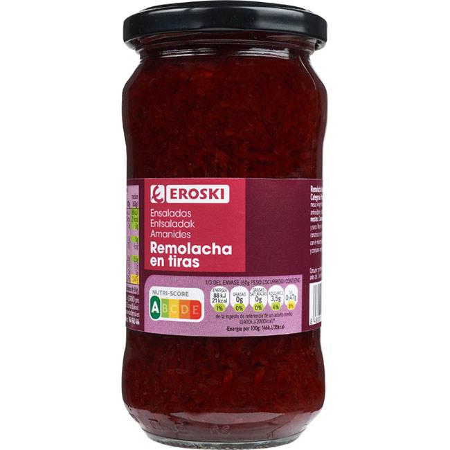 Eroski Remolacha en tiras EROSKI frasco 180 g