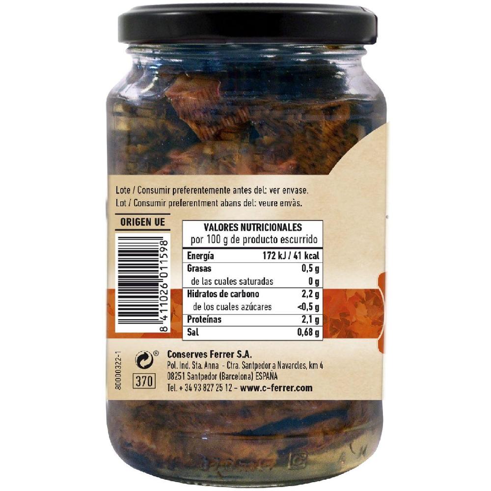 Eroski Rovellón En Trozos FERRER Frasco 330 G