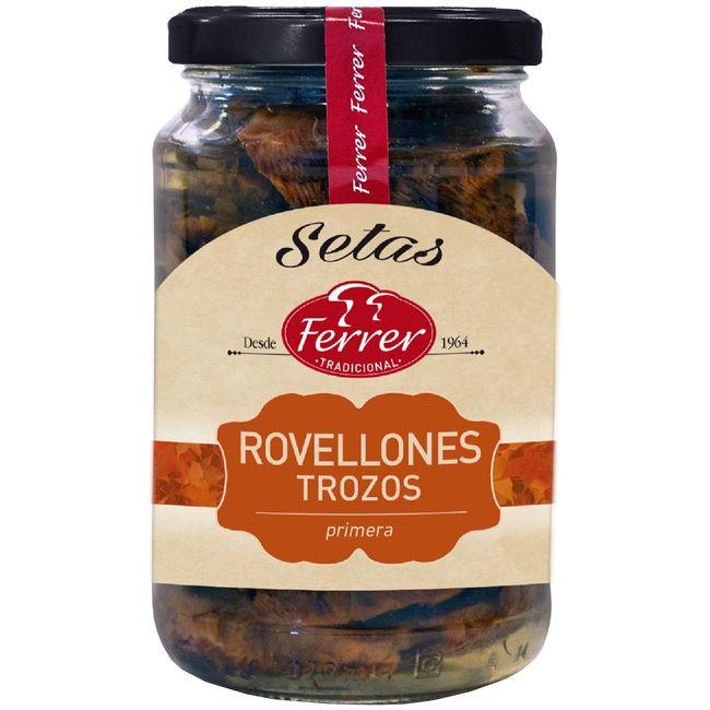 Eroski Rovellón en trozos FERRER frasco 330 g