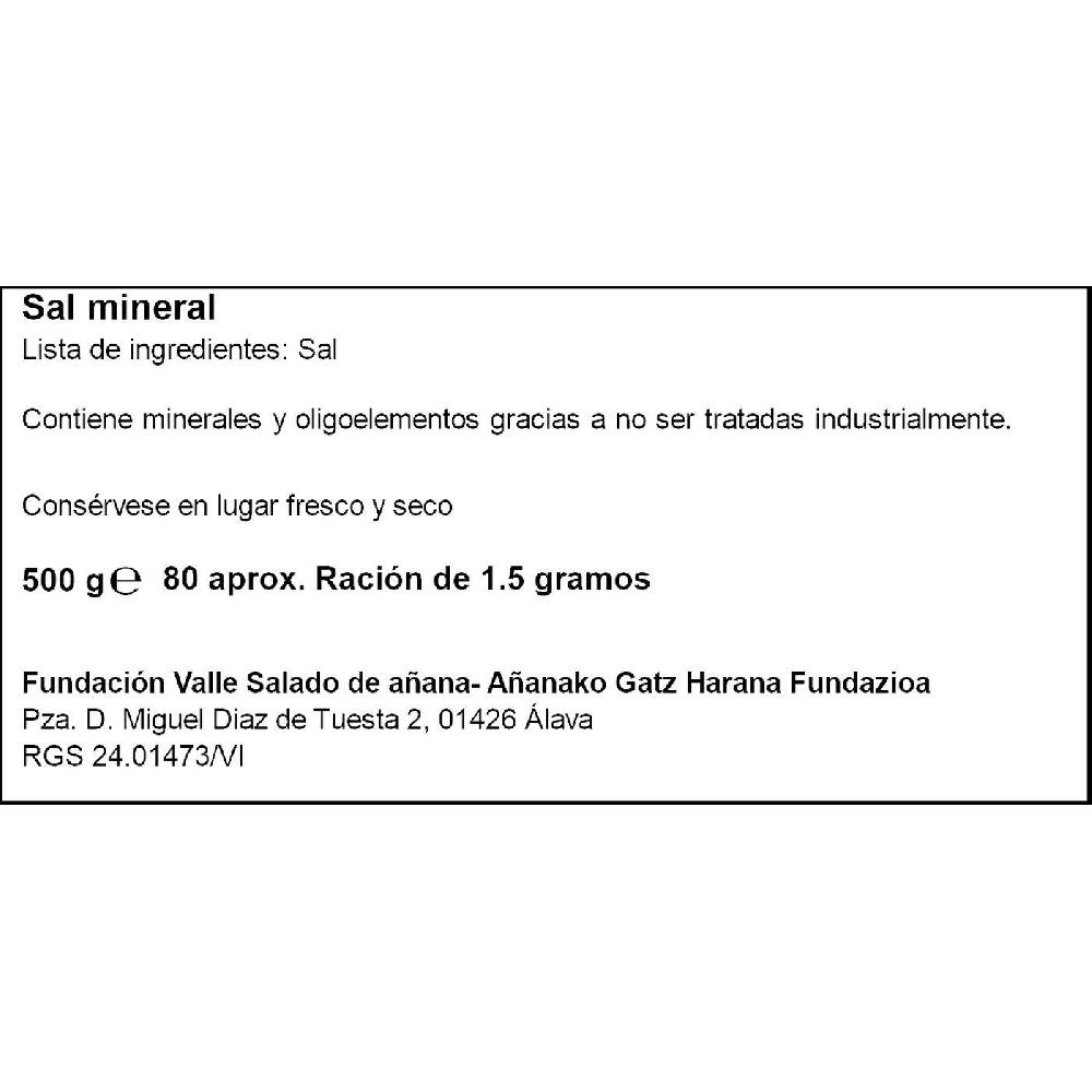 Eroski Sal Fina SAL DE AÑANA Paquete 500 G