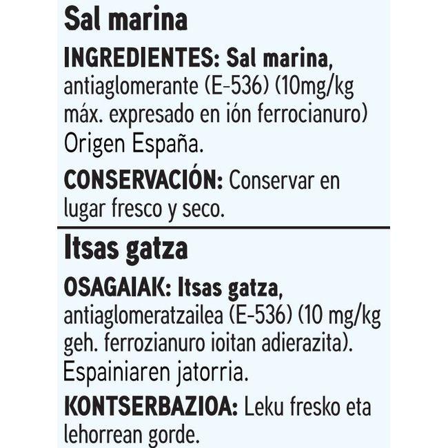 Eroski Sal Marina Fina EROSKI BASIC Paquete 1 Kg