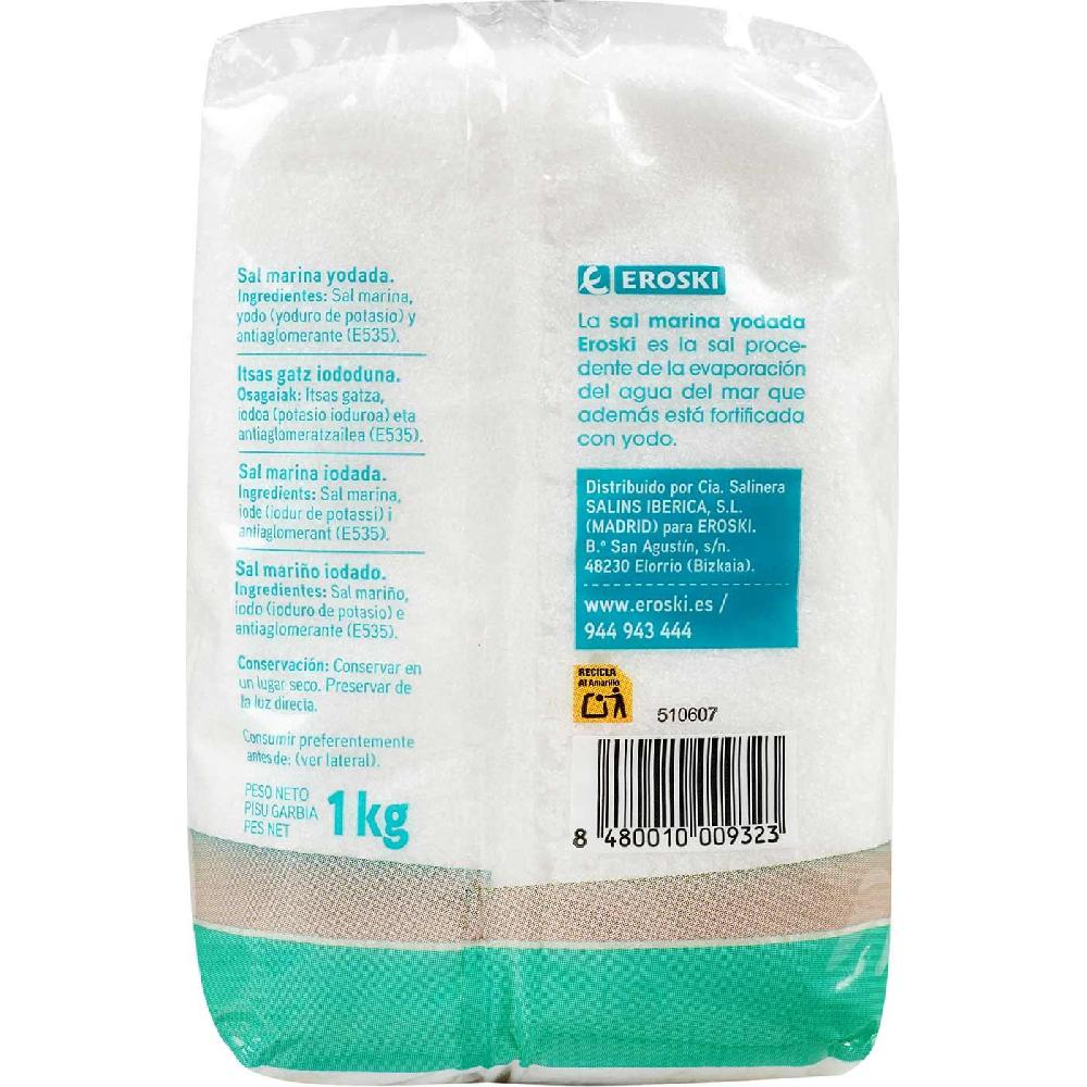Eroski Sal Marina Yodada EROSKI Paquete 1 Kg