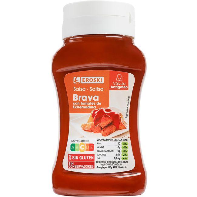 Eroski Salsa Brava EROSKI bote 330 g