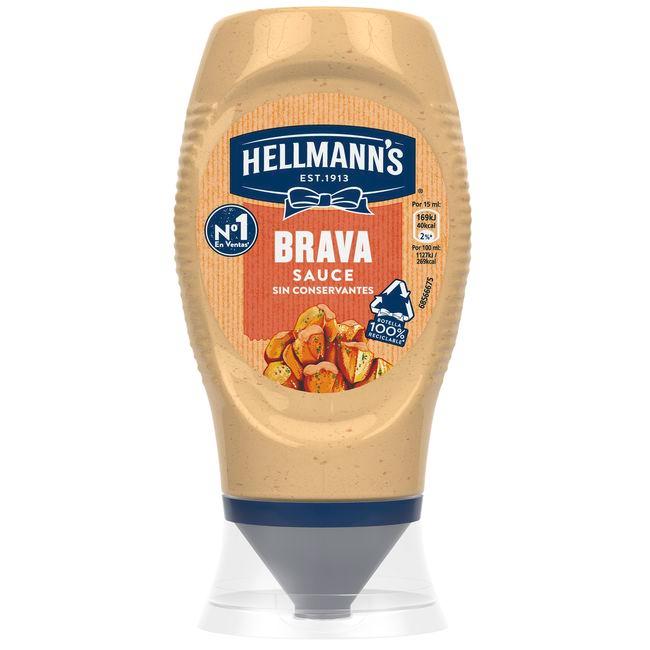 Eroski Salsa brava HELLMANN'S bocabajo 250 g