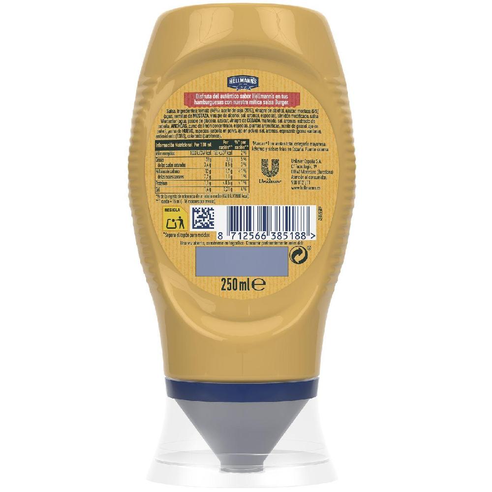 Eroski Salsa Burger HELLMANN'S Bocabajo 250 G
