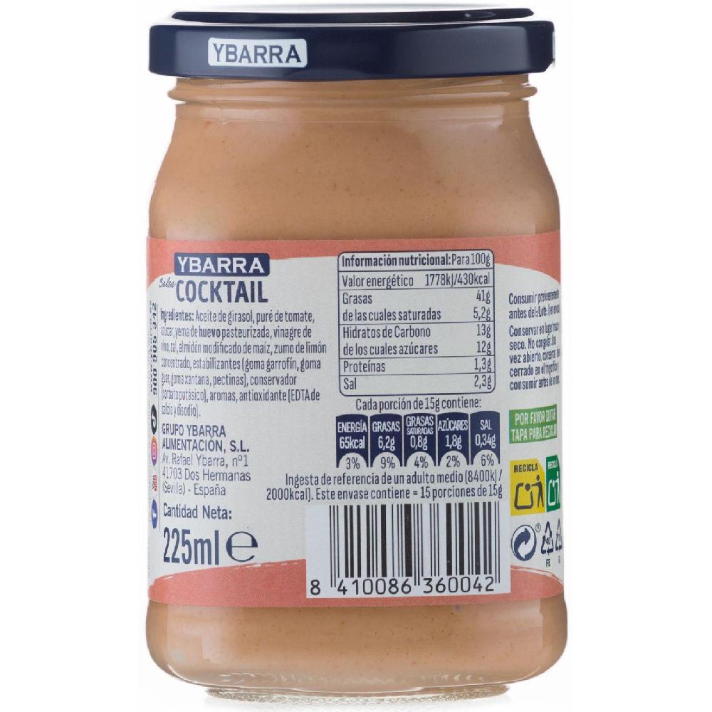 Eroski Salsa Cocktail YBARRA Frasco 225 G