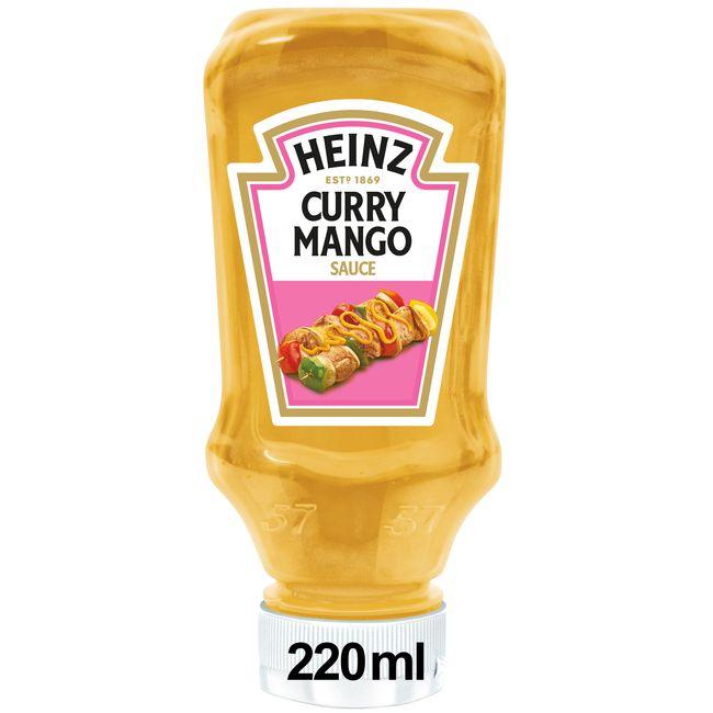 Eroski Salsa de curry-mango HEINZ bocabajo 220 g