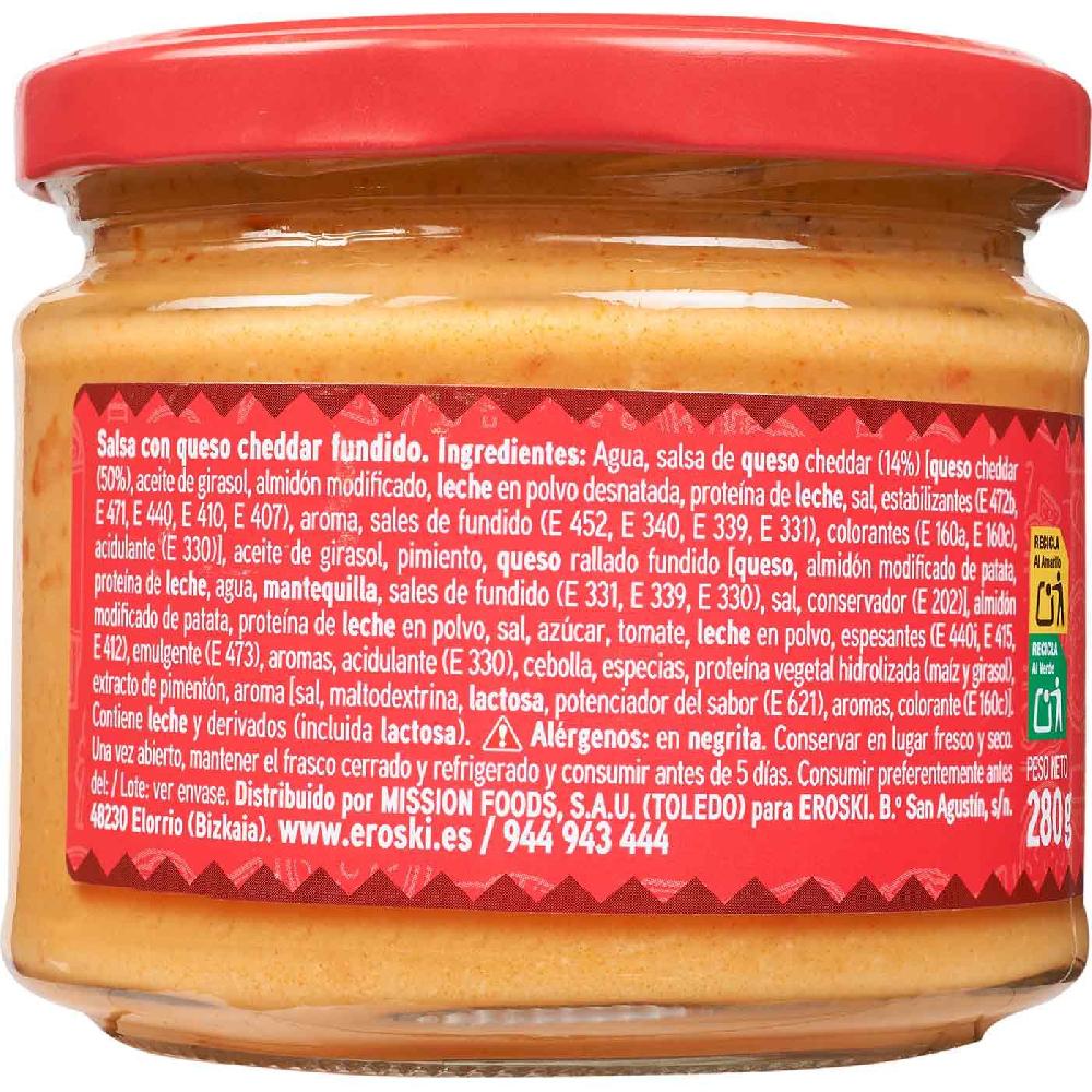 Eroski Salsa De Queso EROSKI Frasco 280 G