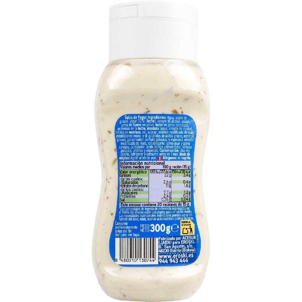 Eroski Salsa De Yogur EROSKI Bote 300 G