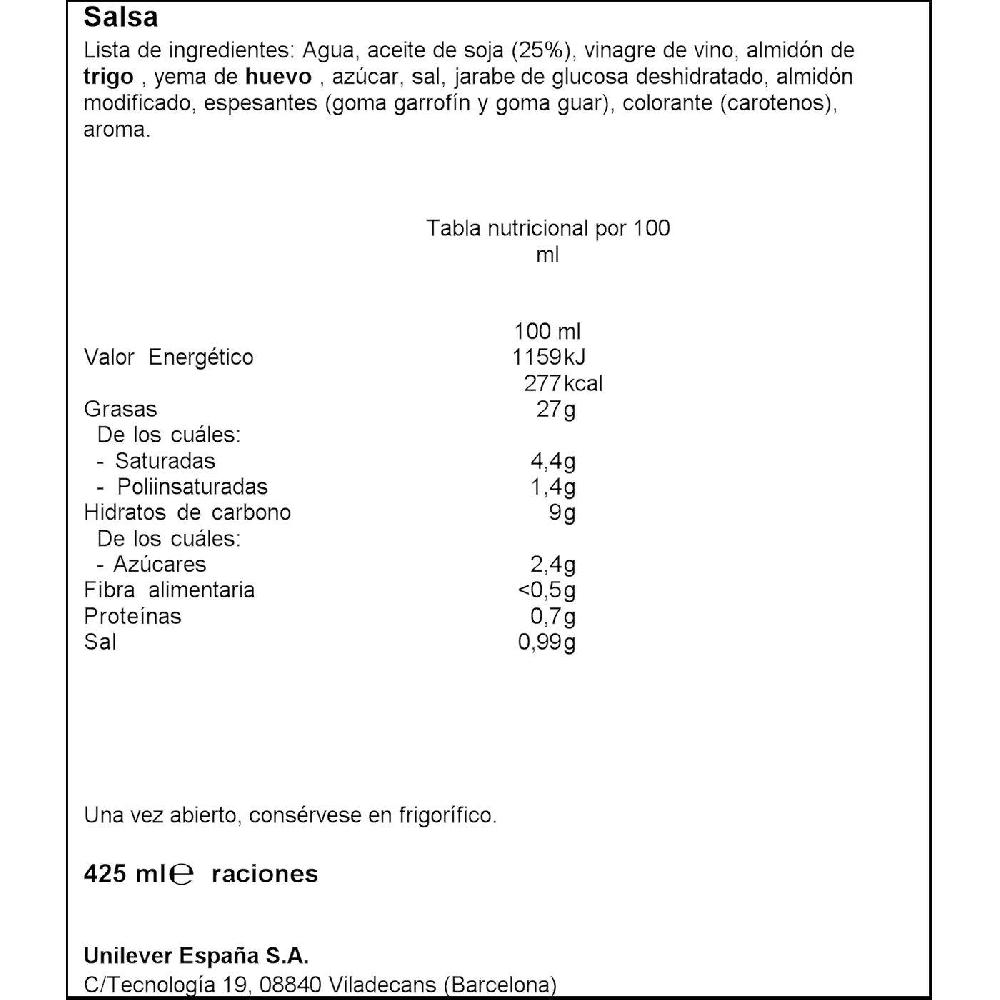 Eroski Salsa Ligera LIGERESA Frasco 425 Ml