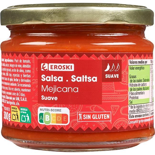 Eroski Salsa mejicana EROSKI frasco 300 g
