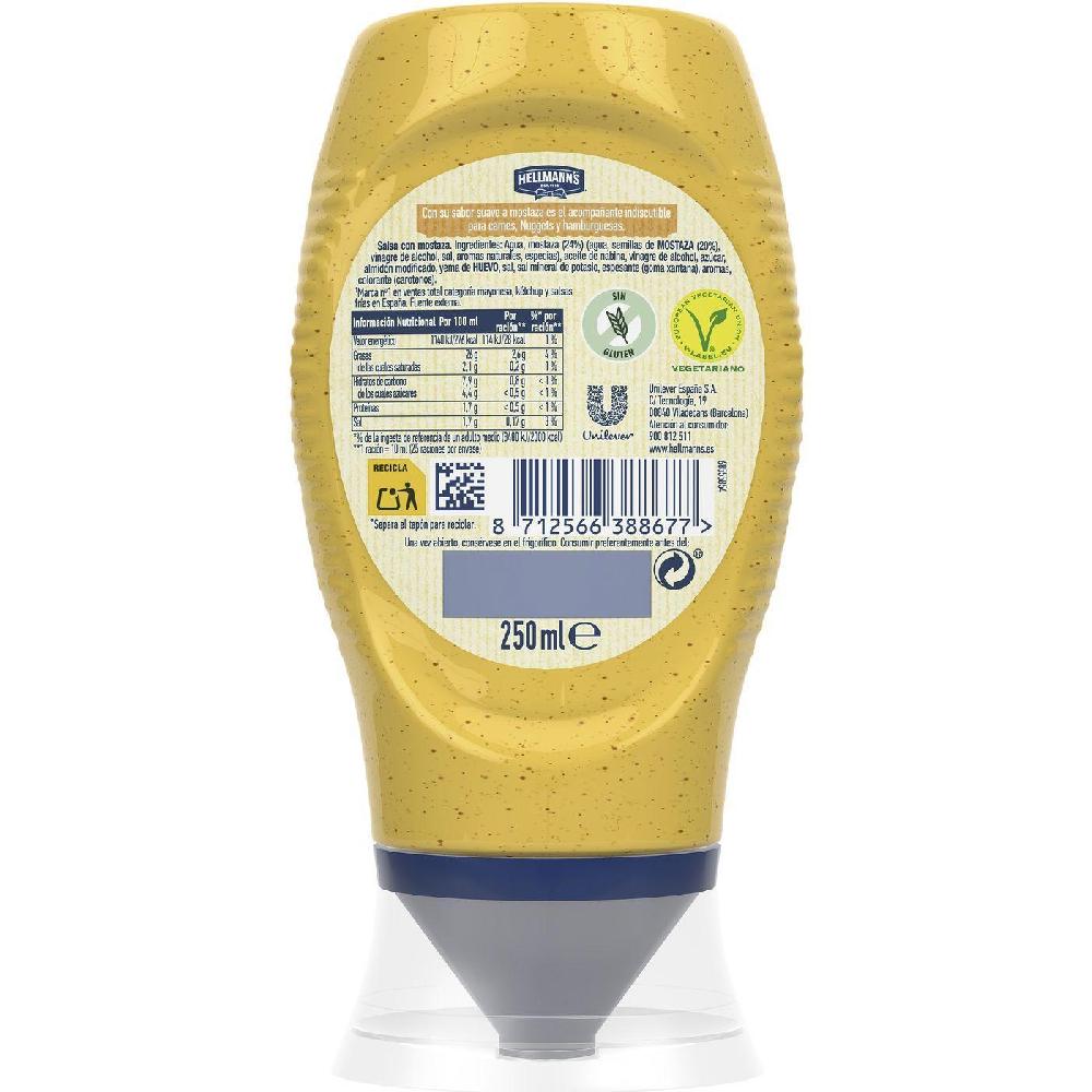Eroski Salsa Mostaza HELLMANN'S Bocabajo 250 Ml