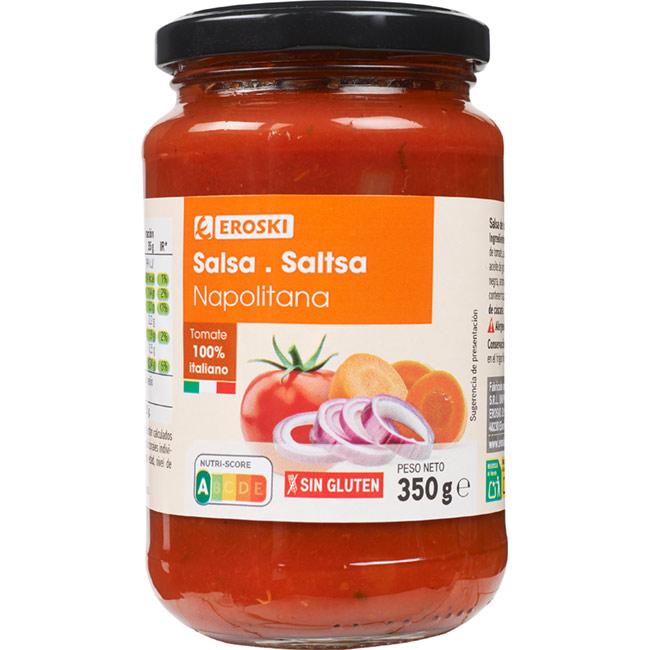 Eroski Salsa napolitana EROSKI frasco 350 g