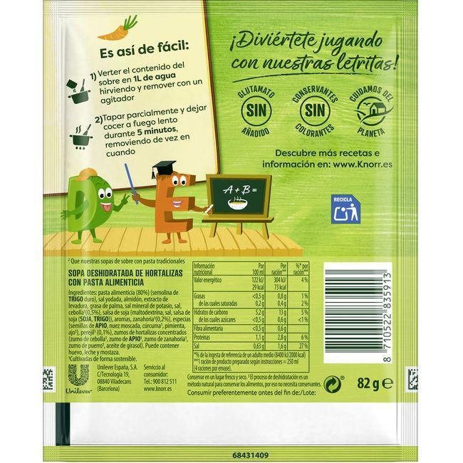 Eroski Sopa De Letritas KNORR Sobre 82 G