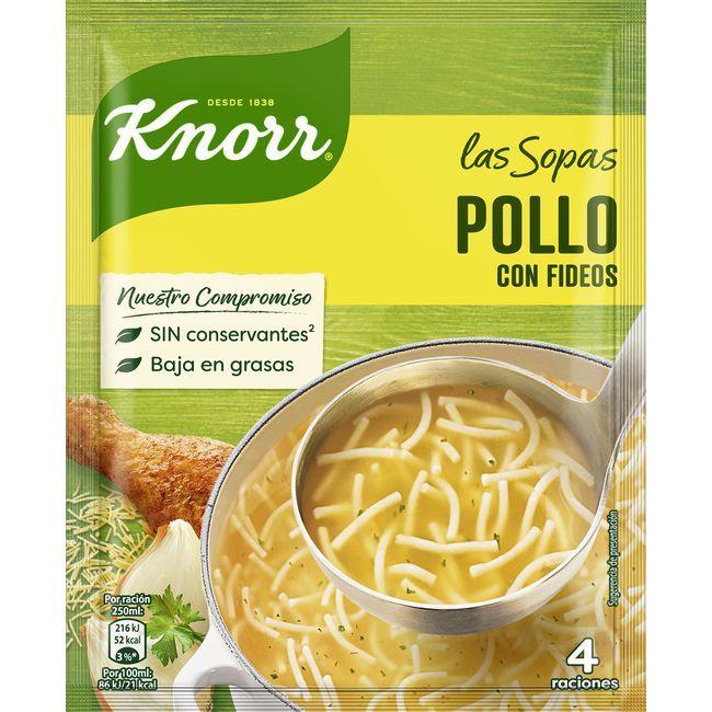 Eroski Sopa de pollo con fideos KNORR sobre 63 g