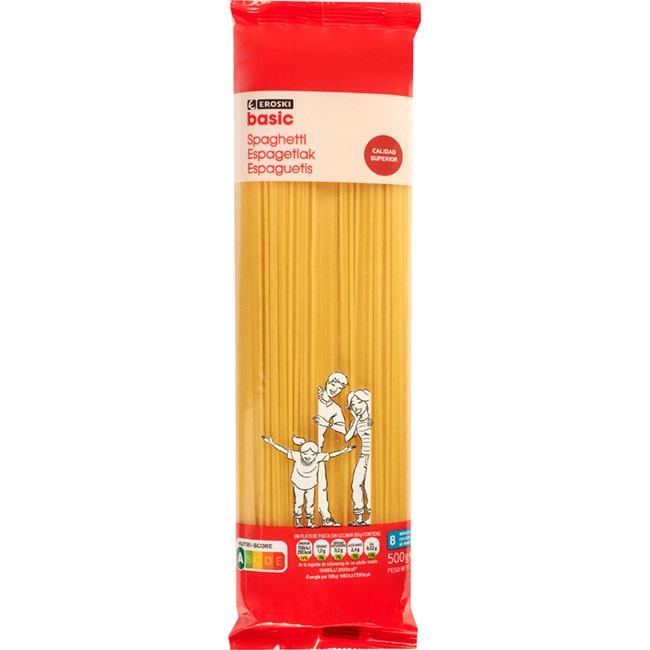 Eroski Spaghetti EROSKI basic paquete 500 g