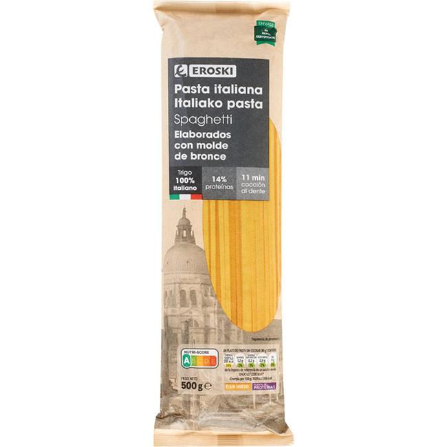 Eroski Spaghetti Italia EROSKI paquete 500 g