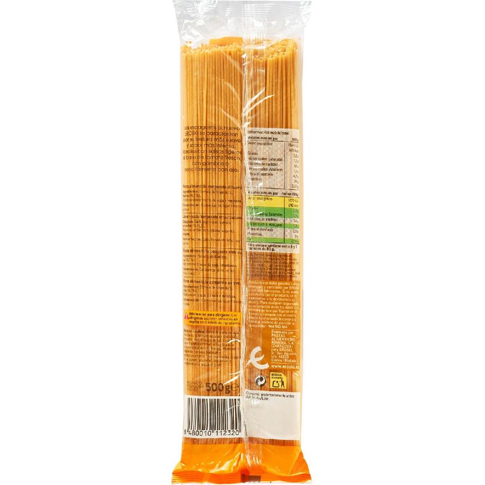 Eroski Spaguetti Al Huevo EROSKI Paquete 500 G