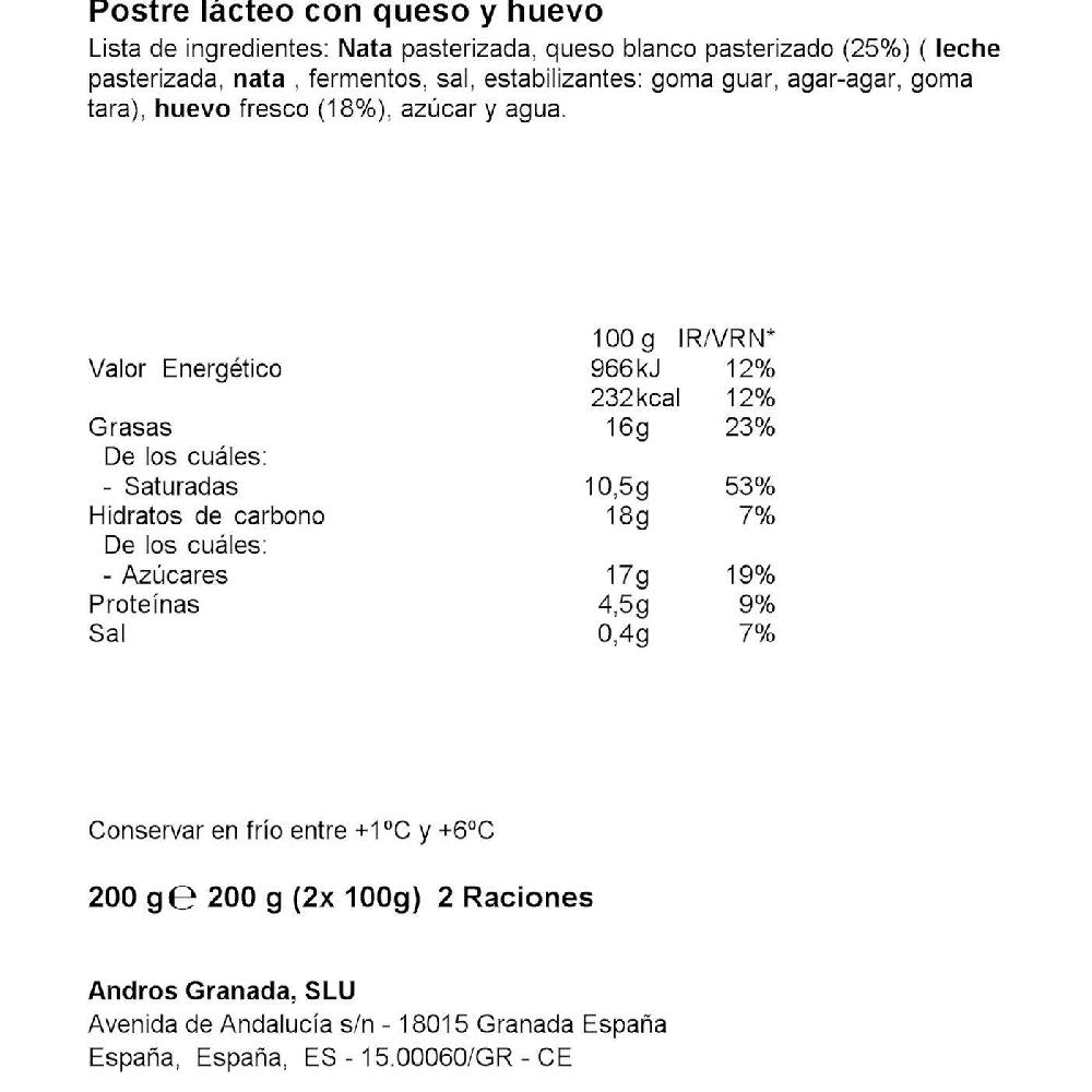 Eroski Tarta De Queso DHUL Pack 2x100 G