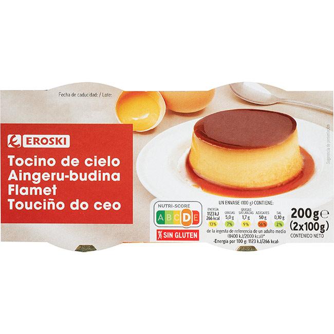 Eroski Tocino De Cielo EROSKI Pack 2x100 G