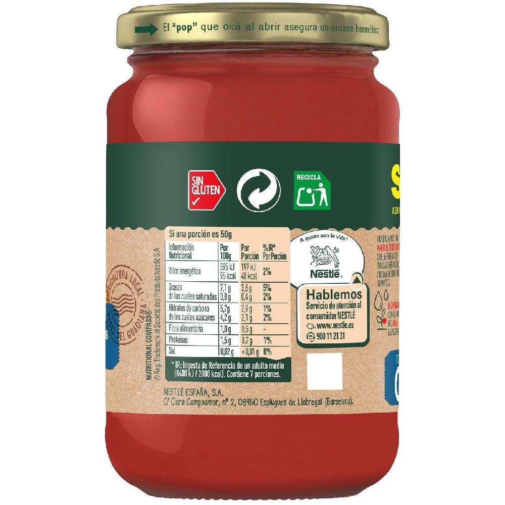 Eroski Tomate Frito Casero 0% SOLÍS Frasco 350 G