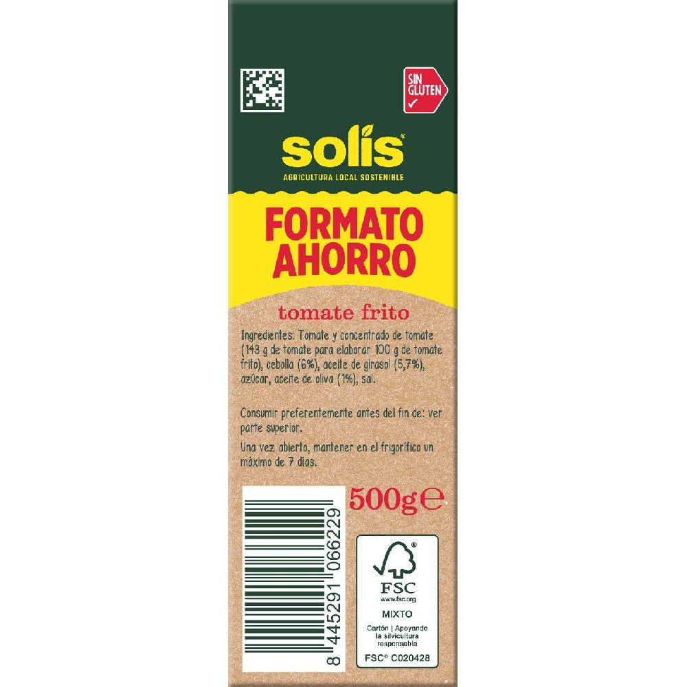Eroski Tomate Frito Casero SOLÍS Brik 500 G