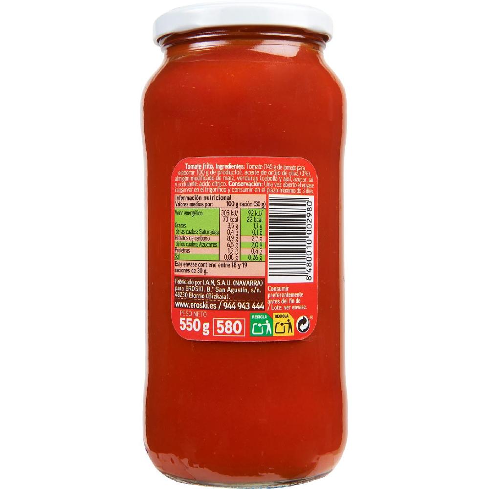 Eroski Tomate Frito EROSKI Frasco 550 G