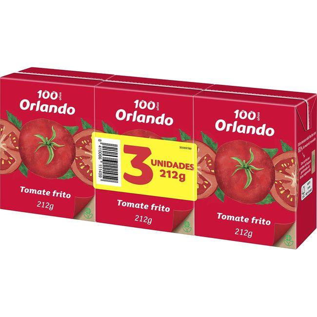 Eroski Tomate frito ORLANDO pack 3x212 g