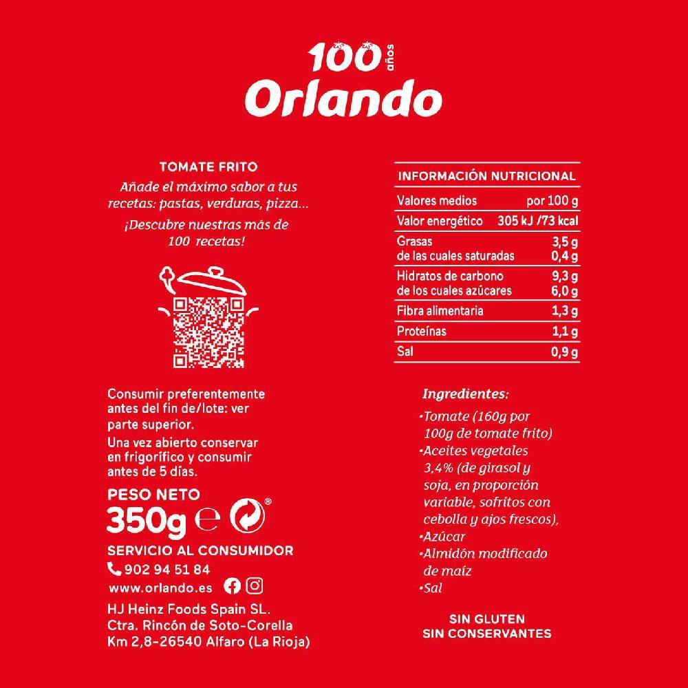 Eroski Tomate Frito ORLANDO Pack 3x350 G