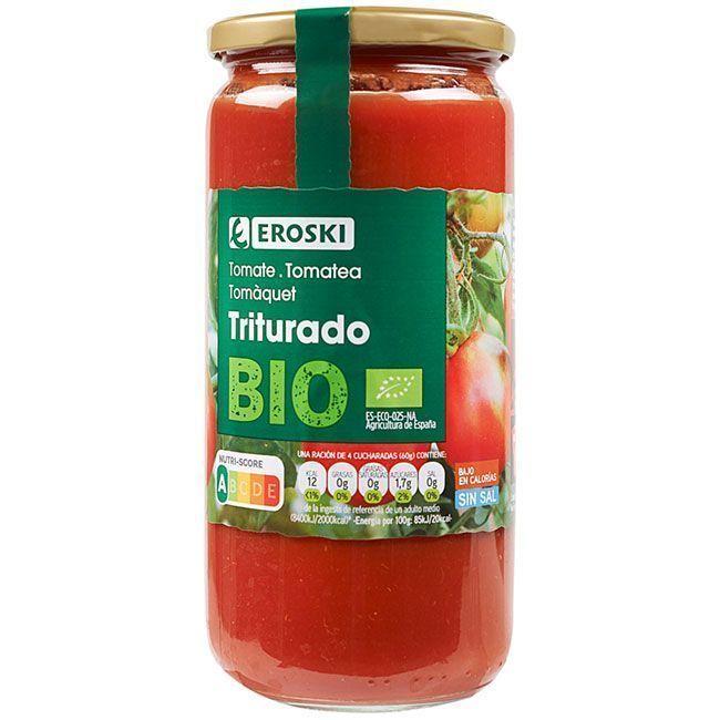 Eroski Tomate triturado EROSKI BIO frasco 660 g