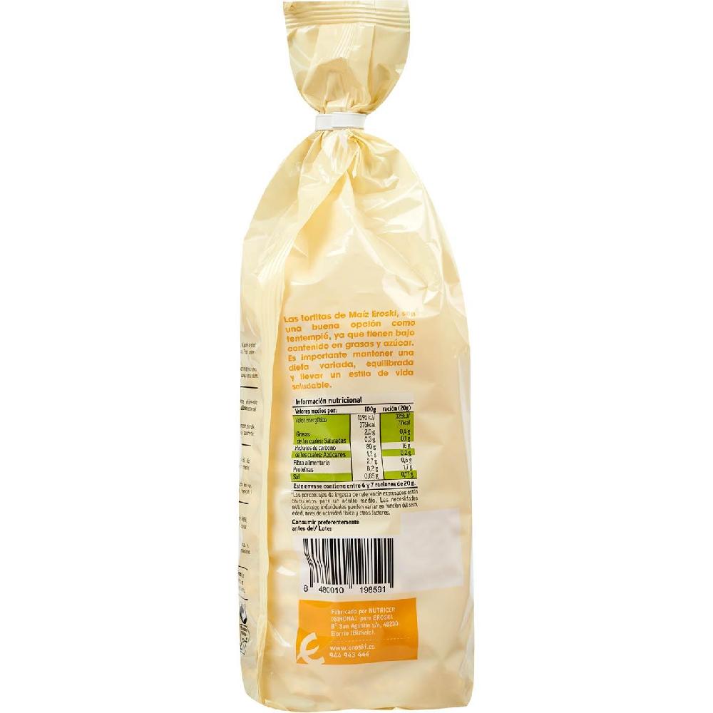 Eroski Tortita De Maíz EROSKI Paquete 130 G