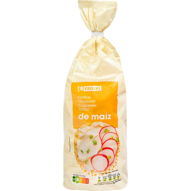 Eroski Tortita de maíz EROSKI paquete 130 g