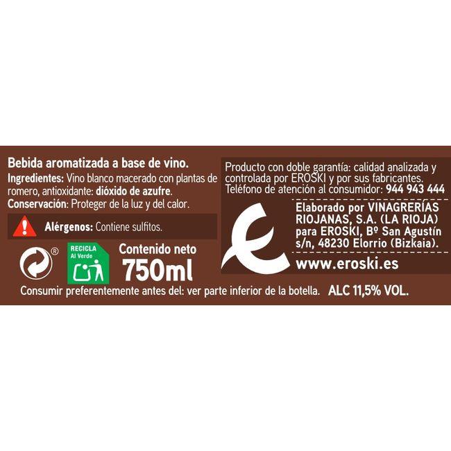 Eroski Vino Para Cocinar EROSKI Botella 75 Cl