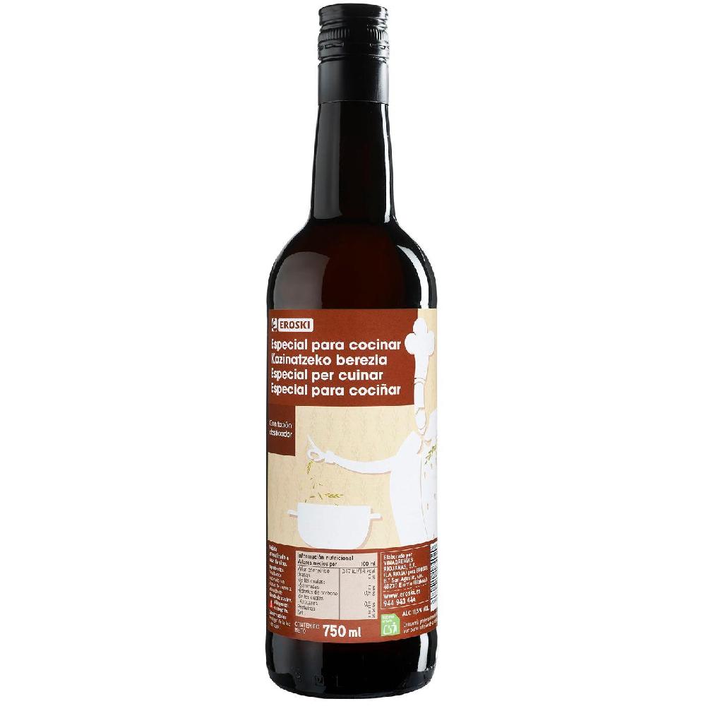 Eroski Vino para cocinar EROSKI botella 75 cl