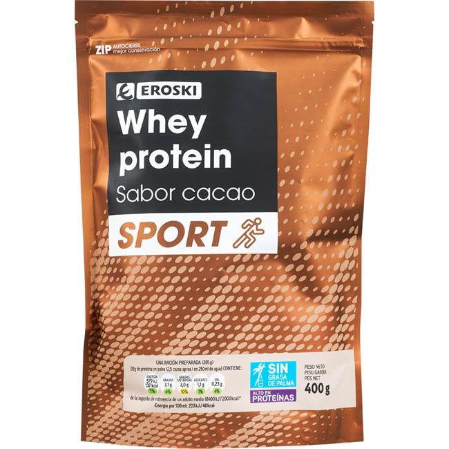 Eroski Whey Protein Sabor Cacao EROSKI Bolsa 400 G