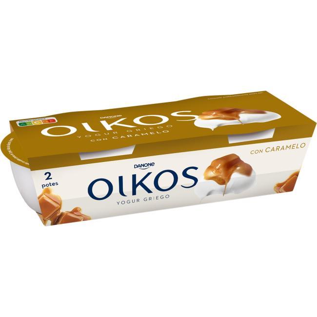 Eroski Yogur griego de caramelo OIKOS pack 2x110 g