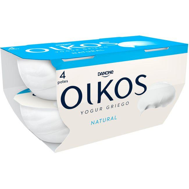 Eroski Yogur griego natural OIKOS pack 4x110 g