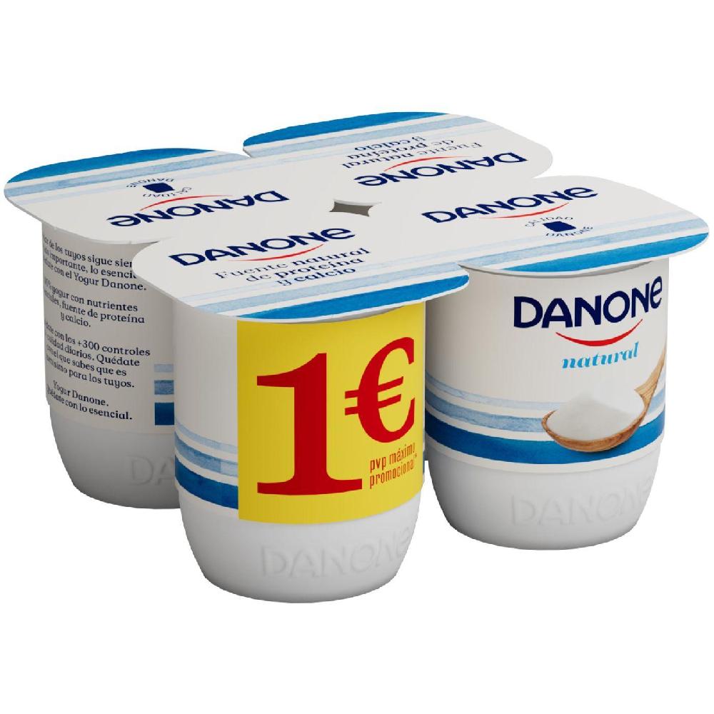 Eroski Yogur natural DANONE pack 4x120 g