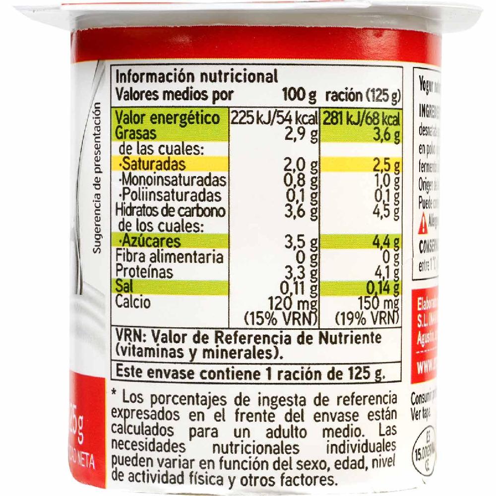 Eroski Yogur Natural EROSKI BASIC Pack 8x125 G