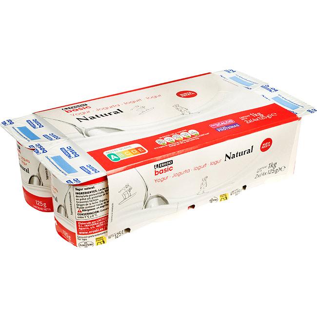 Eroski Yogur natural EROSKI BASIC pack 8x125 g