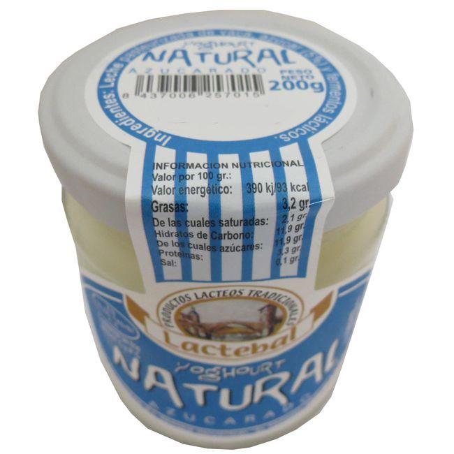 Eroski Yogur Natural LACTEBAL Tarro 200 G