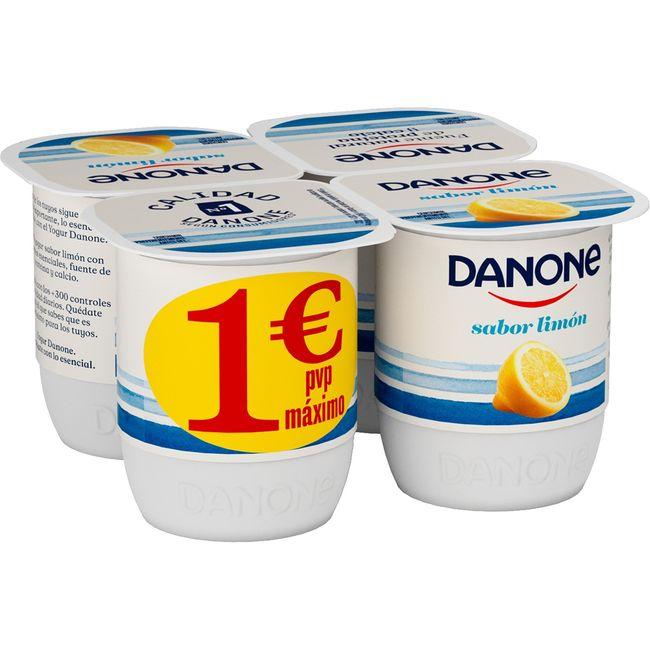 Eroski Yogur Sabor A Limón DANONE Pack 4x120 G