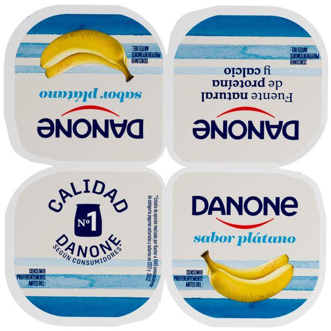Eroski Yogur Sabor A Plátano DANONE Pack 4x120 G