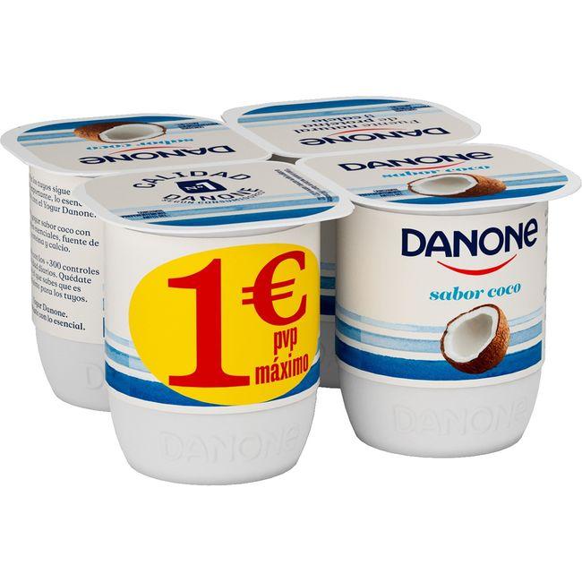 Eroski Yogur Sabor Coco DANONE Pack 4x120 G