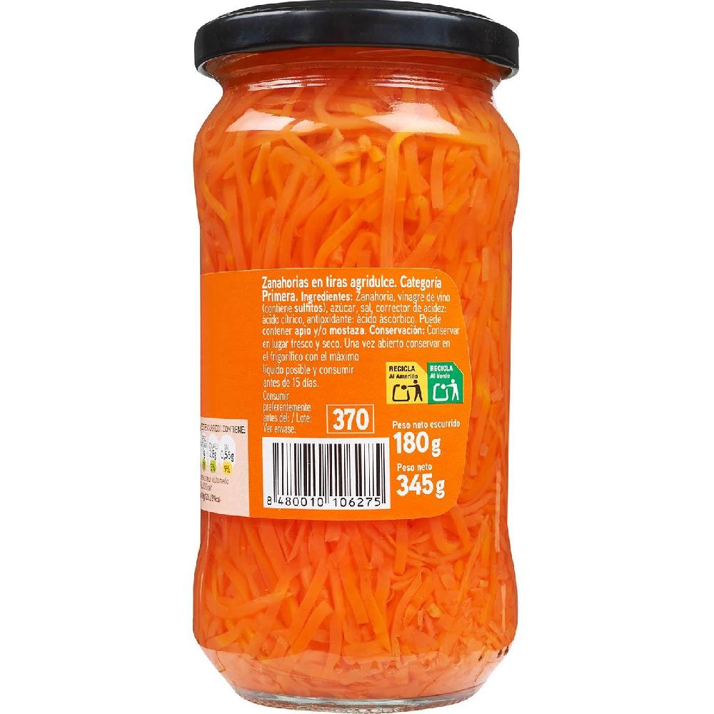 Eroski Zanahoria En Tiras EROSKI Frasco 180 G