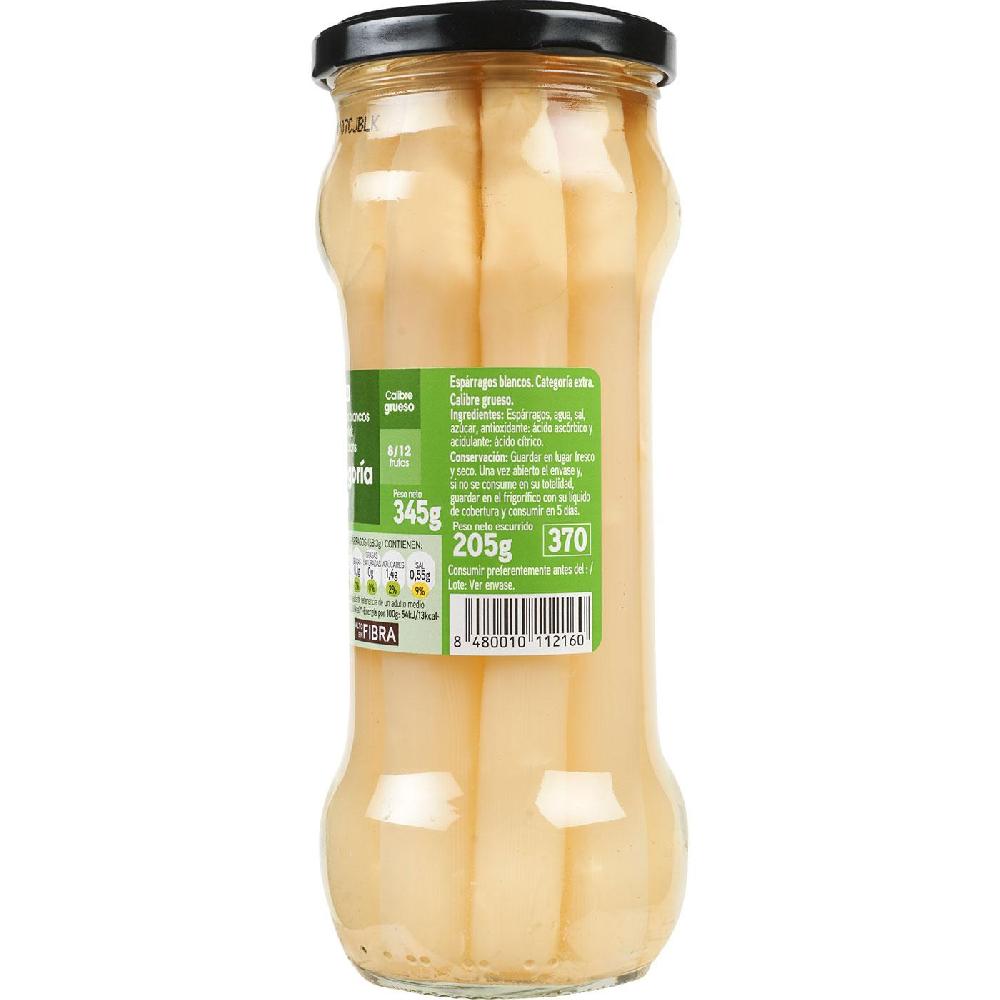Eroski Espárrago Grueso 8/12 Piezas EROSKI Frasco 205 G