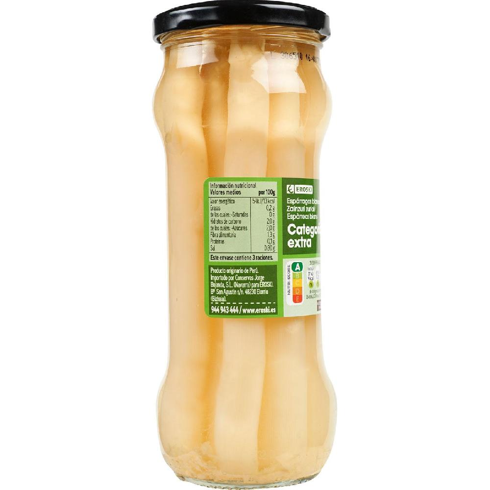 Eroski Espárrago Grueso 8/12 Piezas EROSKI Frasco 205 G