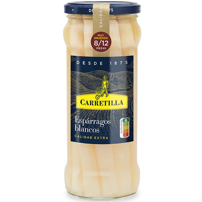 Eroski Espárrago muy grueso CARRETILLA frasco 325 g