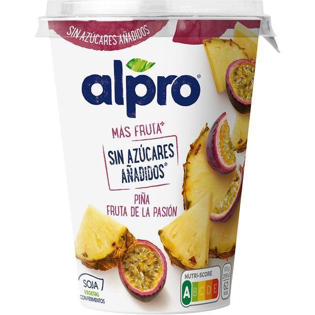 Eroski Fermento de piña y fruta de la pasión ALPRO tarrina 400 g