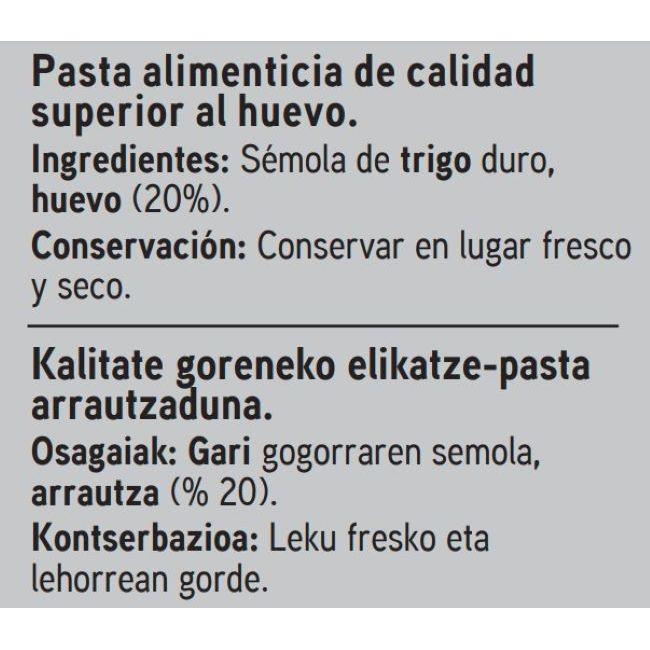 Eroski Fettuccine All'uovo EROSKI SELEQTIA Paquete 250 G